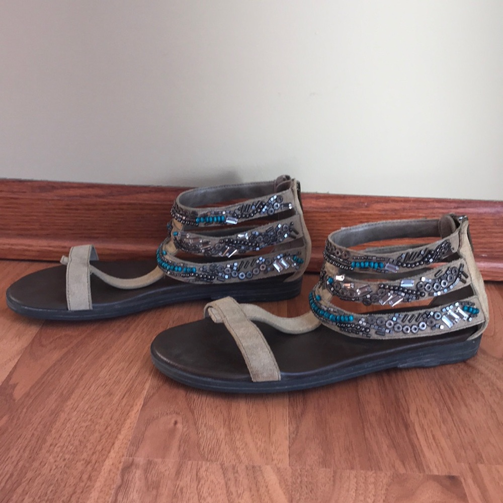 Off the Beaten Track Pendleton Beaded Sandals